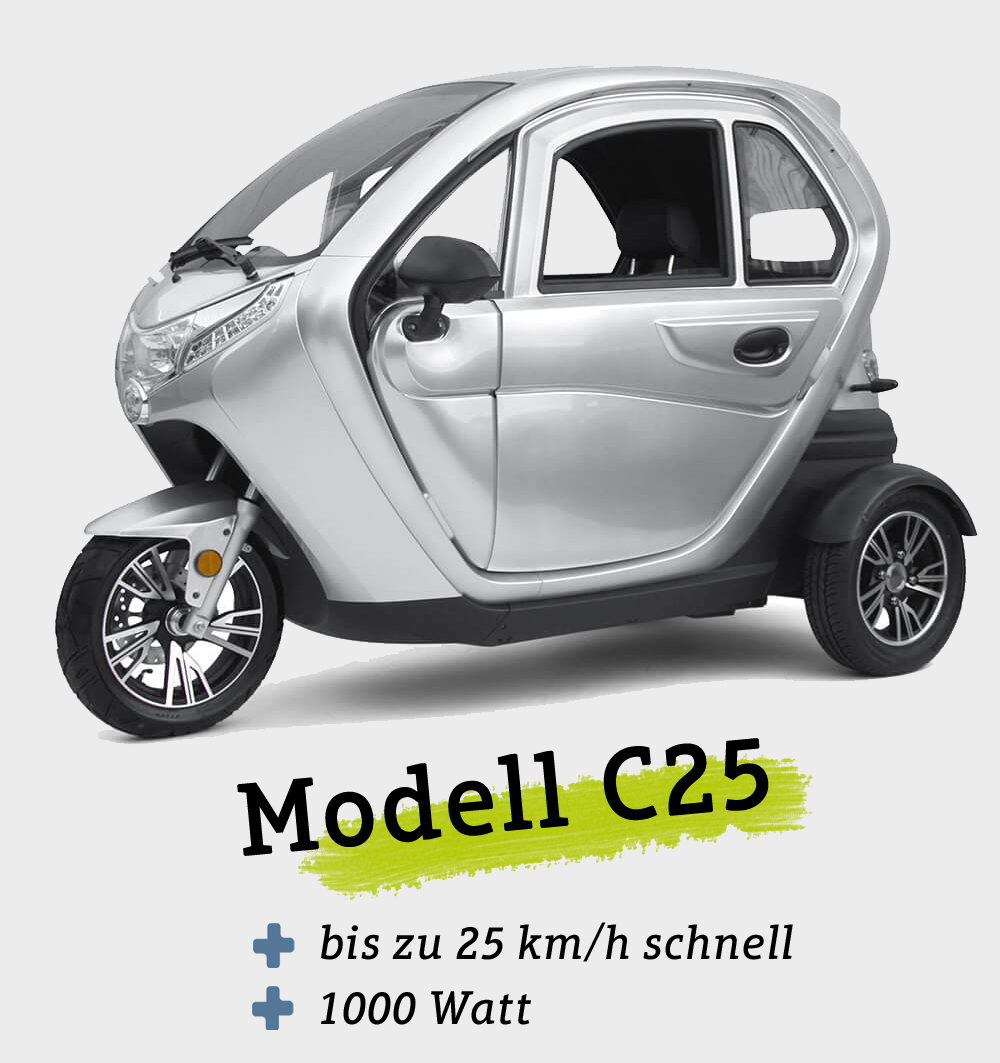 Die Vorteile des Modells C25 vom Kabinenroller Lizzy